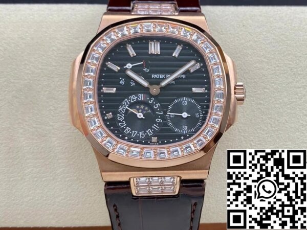 2 18 9bb4980b 7419 424d 88f1 f784e50a6a22 Patek Philippe Nautilus 5724R-001 1:1 Best Edition GR Factory Quadrante nero