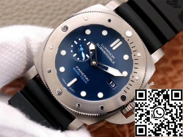 2 18 afd31395 37b5 42b1 8141 d0b94073f2b7 Panerai Submersible PAM00692 1:1 Best Edition VS Factory Blue Dial Swiss ETA9010