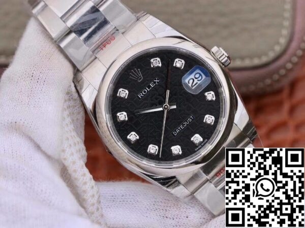 2 190 3dbf5975 87b5 4160 89ae eb7175bee8fb Rolex DateJust 116200 DJ Factory 1:1 Best Edition Swiss ETA2836 Black Computer Dial