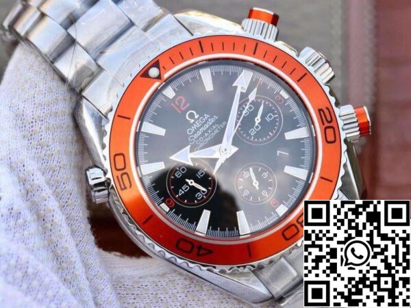 2 194 Omega Seamaster Planet Ocean 232.30.46.51.01.002 1:1 Mejor Edición suiza ETA7750 Esfera negra con marcador naranja