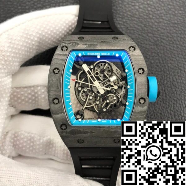 2 19 27f9bae2 98c8 4d1f aa1a c8614fdaf644 Richard Mille RM055 1:1 Best Edition ZF Factory Hiilikuitu kotelo