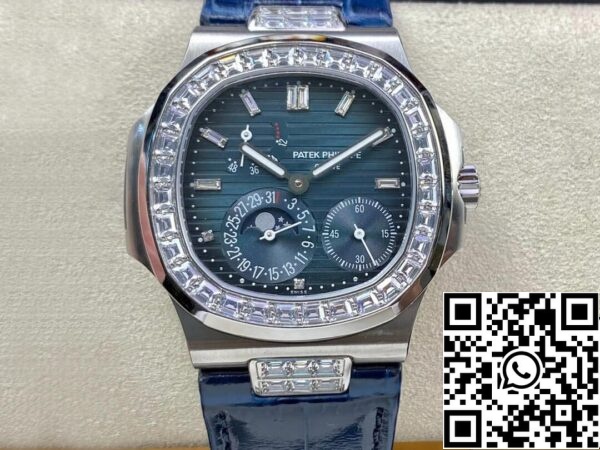 2 19 31a029f7 9900 406f 8408 2c6f7f8f0dad Patek Philippe Nautilus 5724G-001 1:1 Best Edition GR Factory Cinturino Blu