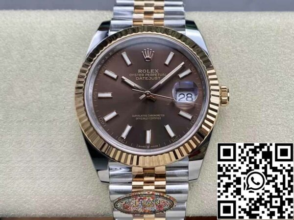 2 19 8efcf890 fddf 422b bf37 9a9606e39b20 Rolex Datejust 41MM M126331-0002 1:1 Best Edition Clean Factory Oro Rosa