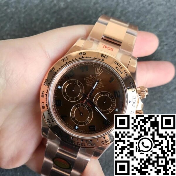 2 1 1a12f943 a8a0 403e 817a 07c657b17e32 Rolex Daytona m116505-0011 1:1 Best Edition Noob Factory Ruskea Dial