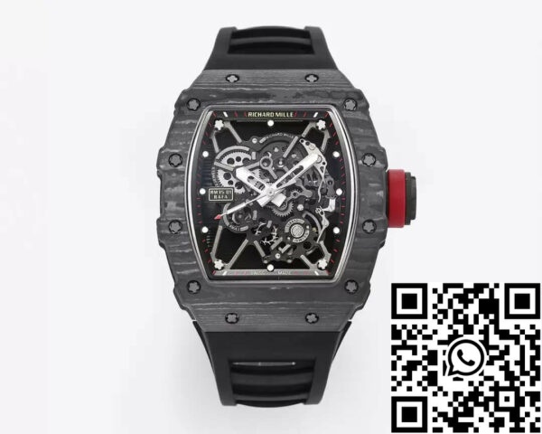 2 1 3e0926a8 59a2 4a0e 93f7 930a1f25d805 Richard Mille RM35-01 1:1 Najlepsza edycja BBR Factory Czarny pasek gumowy