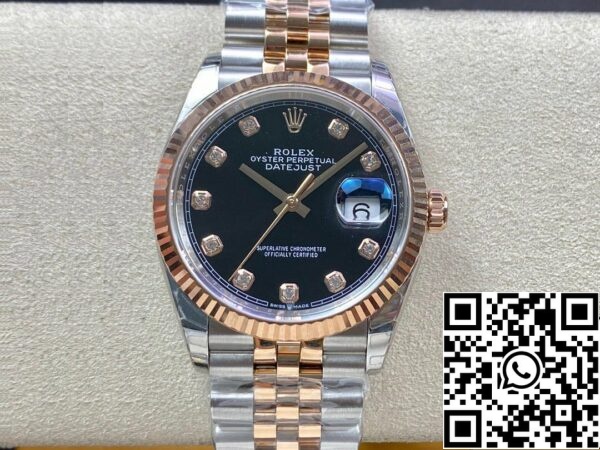 2 1 53c4c5a8 ed6a 409d 987f 04e3c74757bd Rolex Datejust M126231-0019 1:1 Best Edition EW Factory Svart urtavla