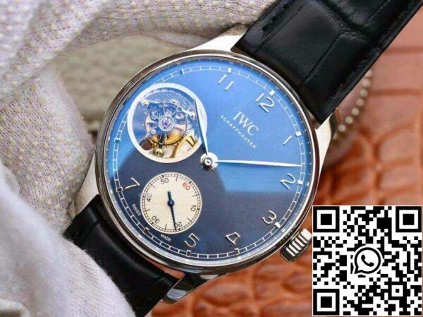 2 201 2b5e193c ebe9 437f a951 c4b1ecfb1013 IWC Portugieser Tourbillon IW546302 ZF Factory Herrenuhren 1:1 Best Edition Schweizer Tourbillon Blaues Zifferblatt