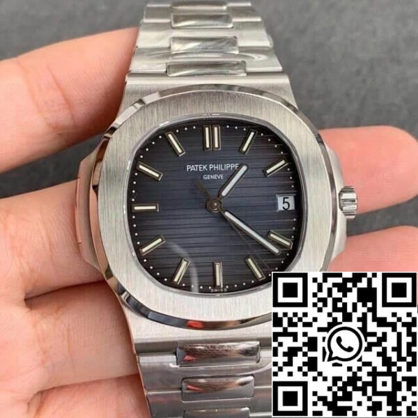 2 209 Patek Philippe Nautilus 5711/1A-010 1:1 Migliore Edizione PPF Fabbrica V4 Quadrante Blu Svizzero ETA324