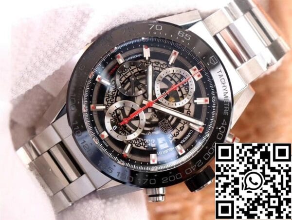 2 20 4cf28f0c 9548 4209 a9ae 673187e8a6b9 TAG Heuer Carrera CAR2A1W.BA0703 1:1 Best Edition XF Factory fekete számlap svájci HEUER 01