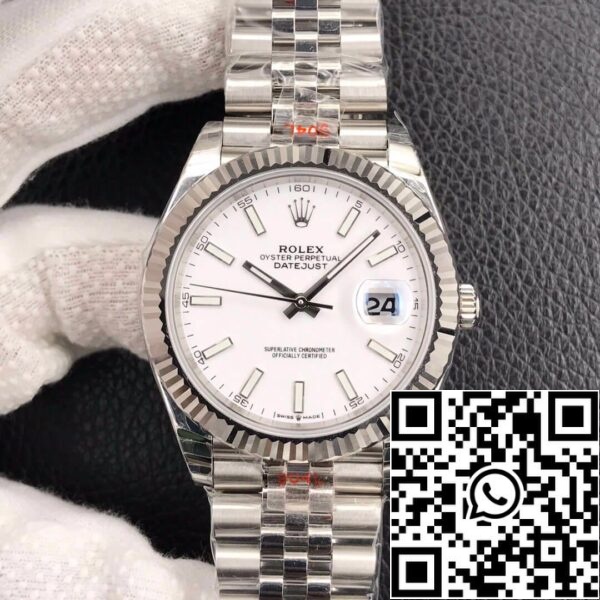 2 20 6b40f9df 2969 472d 9321 229aab5c4a50 Rolex Datejust M126334-0010 1:1 Beste Editie EW Fabriek Witte Wijzerplaat