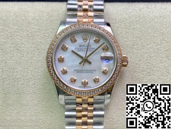 2 20 8934f15a d736 40fd a21e ebd0389231f9 Rolex Datejust M278381RBR-0026 31MM 1:1 Best Edition EW Factory Diamond Bezel