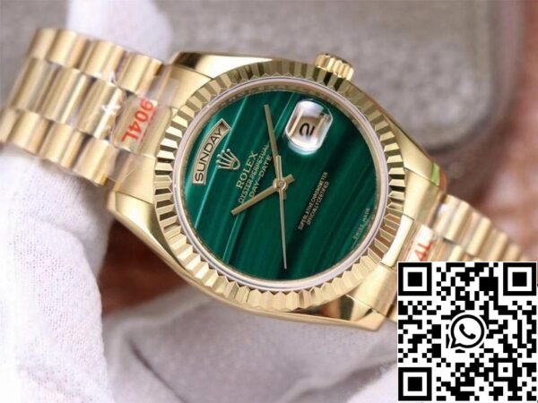 2 20 be0e7341 75ae 4152 aa84 aafc36d9fc64 Rolex Day Date President 18238 1:1 Лучшее издание Малахитовый зеленый циферблат Швейцарский механизм