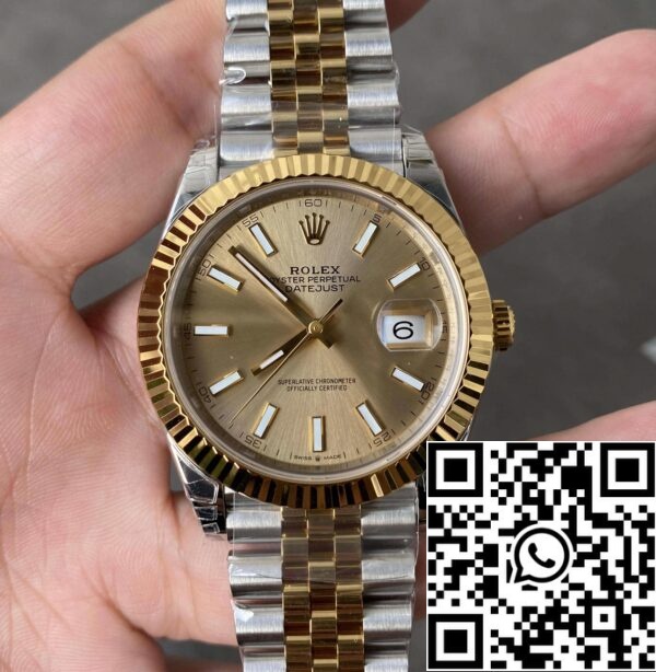 2 20 f6ce505a 6392 49de 8a97 73d5d5620c0a skaliert Rolex Datejust M126333-0010 41MM 1:1 Best Edition VS Factory Gold Lünette