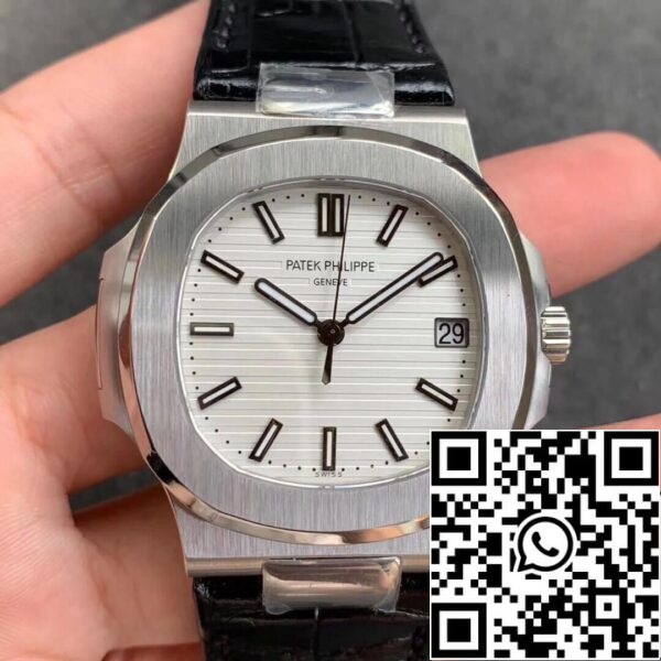 2 212 Patek Philippe Nautilus 5711G 1:1 Best Edition PPF Factory V4 fehér számlap svájci ETA324