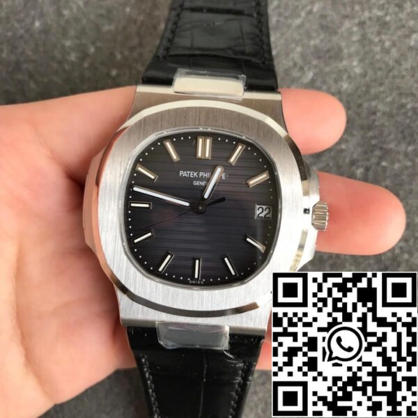 2 214 Patek Philippe Nautilus 5711G 1:1 Melhor Edição PPF Factory V4 Mostrador Preto Suíço ETA324