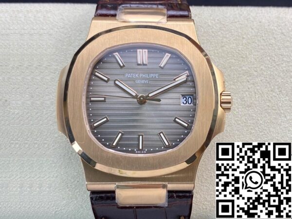 2 219 Patek Philippe Nautilus 5711R-001 1:1 Beste Editie PPF Fabriek V4 Bruine Wijzerplaat Zwitserse ETA324