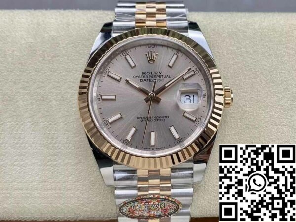 2 21 8189e8b7 048d 4de8 8e13 37a507f24f71 Rolex Datejust 41MM M126331-0010 1:1 Best Edition Clean Factory Rose Gold