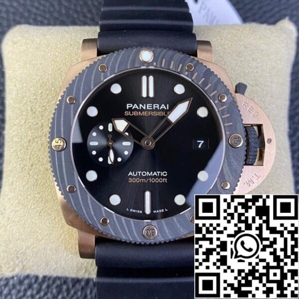 2 21 b32443bc 93b7 4477 aed4 45e82ac66f59 SBF Panerai Submersible PAM01070 1:1 Best Edition VS Fabriek Zwarte Wijzerplaat