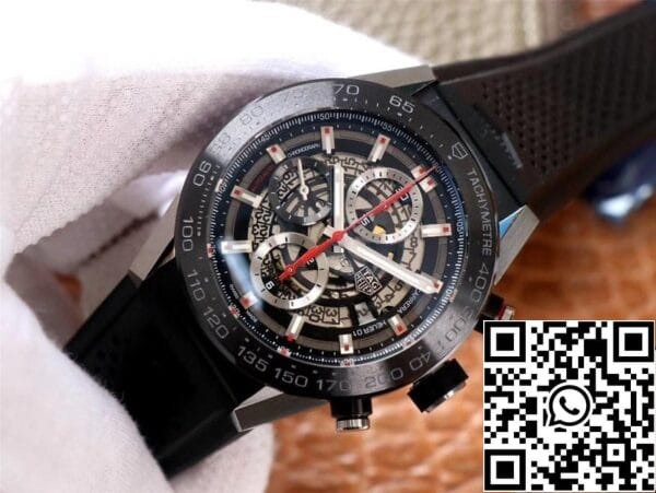 2 21 b3318cd3 3acc 493d be81 3246c33284a3 TAG Heuer Carrera CAR201V.FT6046 1:1 Best Edition XF Factory Black Dial Swiss HEUER 01