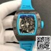 2 21 d5cfed1b 4bb7 4121 a159 4b26c1566735 Richard Mille RM055 1:1 Meilleure édition ZF Bracelet en caoutchouc bleu d'usine