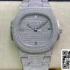 2 227 Patek Philippe Nautilus 5719/10G-010 1:1 Best Edition PPF Factory V4 Silber Diamant Schweizer ETA324