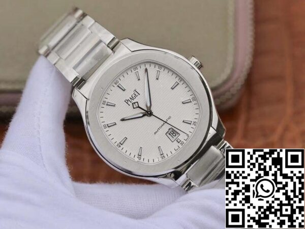 2 227 cacd598e ef61 4667 a135 224b4d4e2baa Piaget Polo' S G0A41001 stal szlachetna 42mm MKS Factory 1:1 Best Edition szwajcarski ETA1110 biała teksturowana tarcza