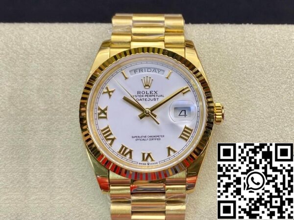 2 229 Rolex Day Date M128238 1:1 Best Edition EW Factory Roman Scale Sveitsin ETA3255