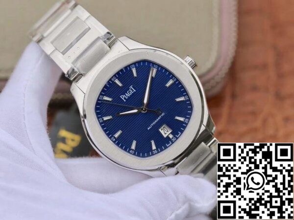 2 229 0bd199cf 4815 43b7 b9f4 69097d2fb23a Piaget Polo' S G0A41002 MKS Factory 1:1 Best Edition Blaues strukturiertes Zifferblatt an Edelstahlarmband Schweizer ETA 1110