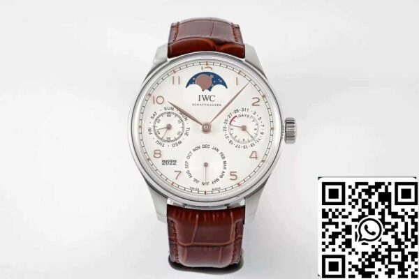 2 22 0b551e21 278e 4fc2 a91f 101d15bcb44d IWC Portugisisk Perpetual Calendar IW503307 1:1 Best Edition APS Factory Vit Urtavla