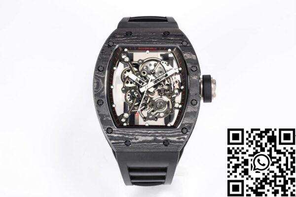 2 22 60b4937c e597 45e7 9744 0a844cad05be Richard Mille RM055 NTPT 1:1 Best Edition BBR Factory Schwarzes Carbonfaser-Zifferblatt