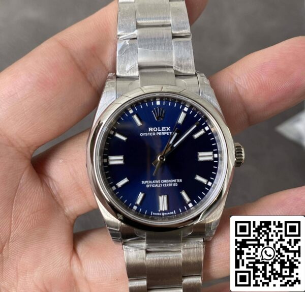 2 22 9ebf100d ba98 405c 825d 8503e2f5e789 skaliert Rolex Oyster Perpetual M126000-0003 36MM 1:1 Best Edition VS Factory Blue Dial