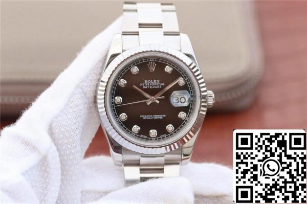 2 22 cf63a3ae 4a65 4276 9b90 1938c3112b68 Rolex Datejust M126334-0011 1:1 Beste Editie EW Fabriek Zwarte Wijzerplaat