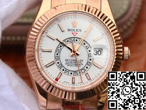 2 22 f78b6996 7fc3 4566 8cda 2e24f8a1f20c Rolex Sky Dweller M326935-0005 Migliore Edizione 1:1 Noob Factory Oro rosa