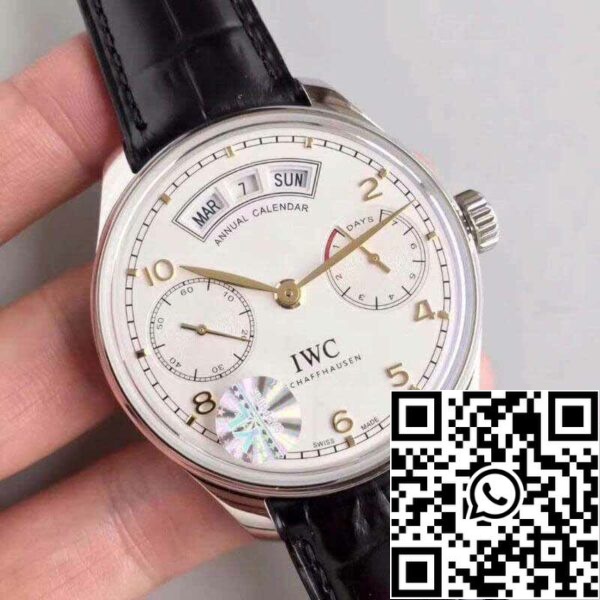 2 237 7d207984 6091 4a51 b924 b8d09b2f81e4 IWC Portugieser Calendario Annuale IW503501 YL Factory 1:1 Best Edition Swiss ETA52850 Quadrante Bianco