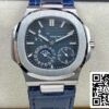 2 23 11e3a12d f634 4b18 ac41 8c55ad7625dd Patek Philippe Nautilus 5712 1:1 Best Edition GR Factory Niebieski skórzany pasek