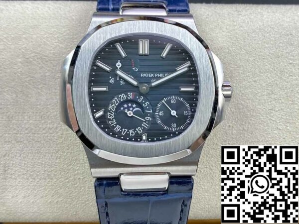 2 23 11e3a12d f634 4b18 ac41 8c55ad762525dd Patek Philippe Nautilus 5712 1:1 Best Edition GR Factory sininen nahkahihna