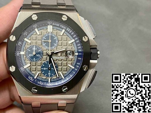 2 23 95cf7bb5 3967 4b0d 91c5 d49072ee4aca Audemars Piguet Royal Oak Offshore 26400IO.OO.A004CA.02 1:1 Beste Editie APF Fabrieks Grijze Wijzerplaat