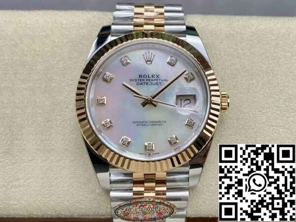 2 23 baf59f13 3f9e 4c4f a06a a6fc1cac2b78 Rolex Datejust 41MM M126331-0014 1:1 Beste Editie Schone Fabriek Parelmoer Wijzerplaat