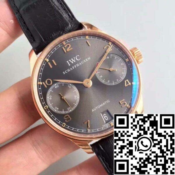 2 244 IWC Portugieser IW500702 ZF Factory 1: 1 Най-доброто издание швейцарски ETA52010 сив Ardoise Dial