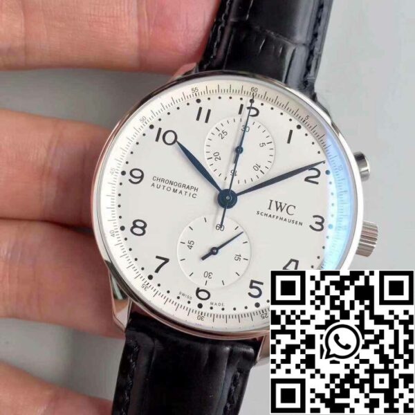 2 249 IWC Portugalin IW371602 YL Factory 1:1 Best Edition Sveitsin ETA69355 White Dial valkoinen soittaa