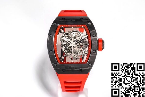 2 24 79a96726 cc1e 415e 89ea 27ef11e85ffb Richard Mille RM055 NTPT 1:1 Best Edition BBR Factory Carbon Fiber Red Strap vörös szíj