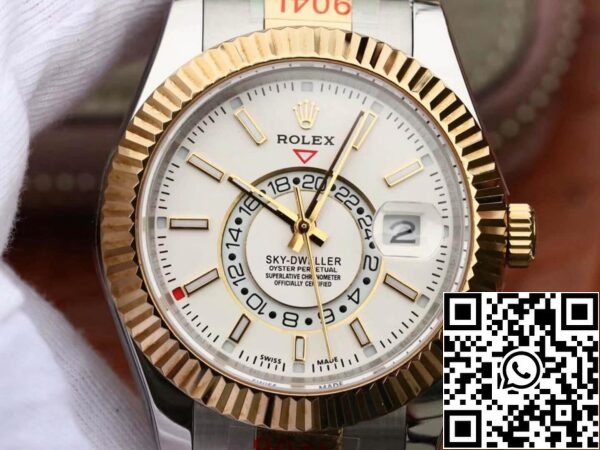 2 24 dfc5cdbe 4cad 426b b06e 2512e0a1c28b Rolex Sky Dweller M326933-0009 Best 1:1 Edition Noob Factory White dial