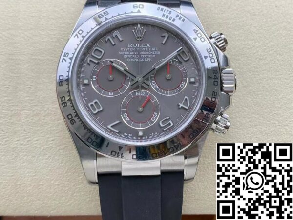 2 24 e5d63f76 d52c 424f a12a 9cfac3511aa3 Rolex Cosmograph Daytona 116519-0104 1:1 Лучшее издание чистый завод серый циферблат