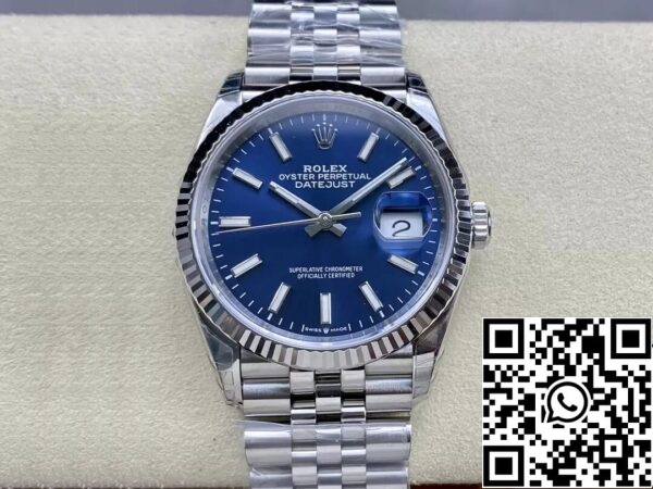 2 25 Rolex Datejust M126234-0017 36MM 1:1 Mejor Edición VS Factory Esfera Azul