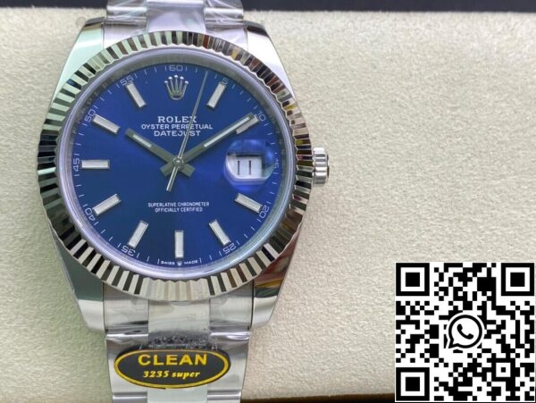 2 25 5f803f9d 63ee 4b68 bded 94170660fd35 Rolex Datejust M126334-0001 1:1 Best Edition Clean Factory Quadrante Blu