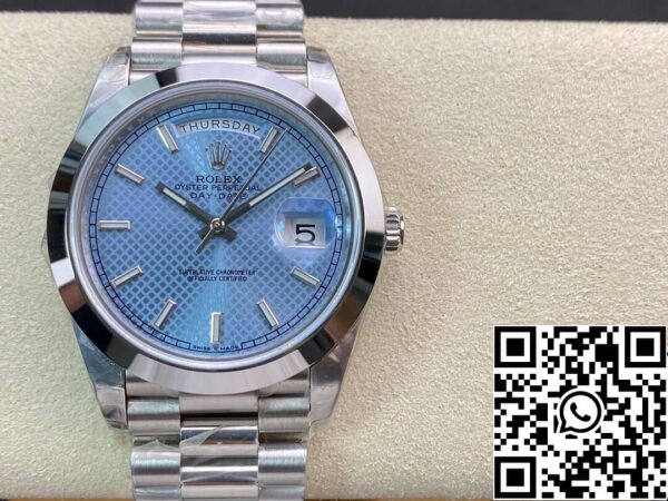 2 26 2c1440aa c1cd 4381 91a2 2291b421ab88 Rolex Day Date M228206-0004 1:1 Best Edition EW Factory Light Blue Dial