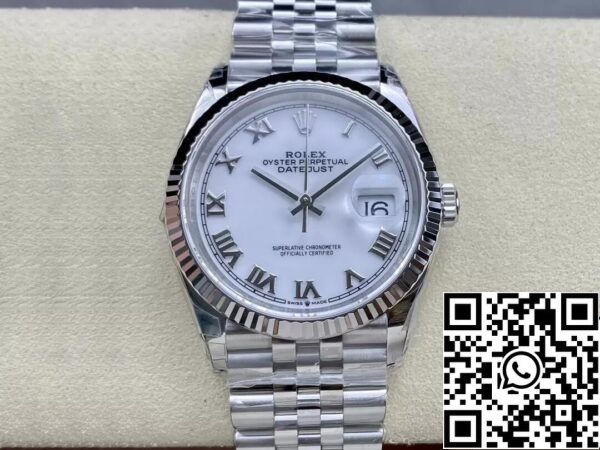 2 27 Rolex Datejust M126234-0025 36MM 1:1 Best Edition VS Factory Rozsdamentes acélból készült Rolex Datejust M126234-0025 36MM 1:1 Best Edition VS Factory