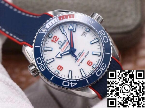 2 27 0a9fe922 ffc8 4772 b32a afe62c23a538 Omega Seamaster Planet Ocean 36a America's Cup Edición Limitada 1:1 Mejor Edición VS Fábrica Esfera Blanca Suizo ETA8900