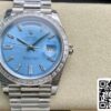 2 27 9a288f2c 4203 47c0 bd75 ae426bfa4fb6 Rolex Day Date 228396TBR 1:1 Best Edition EW Factory Light Blue Dial