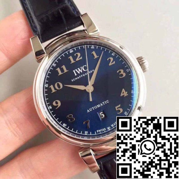 2 284 IWC Da Vinci IW356605 MKS Factory 1:1 Best Edition svájci ETA2892 kék számlap ezüst jelzésekkel